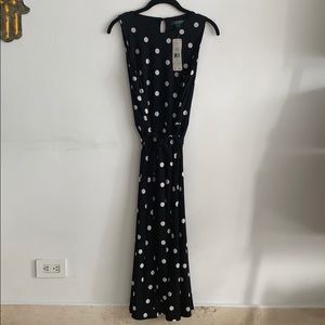 Lauren Ralph Lauren Black + White Polka Dot Dress